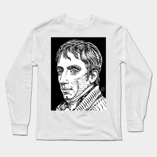 WILLIAM WORDSWORTH ink portrait Long Sleeve T-Shirt